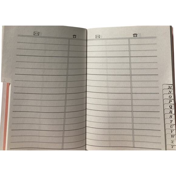 Vintage Russ Berrie Address Book 5.25 X 3.5 Plastic Cover Cards Flowers NWOT - Picture 4 of 4